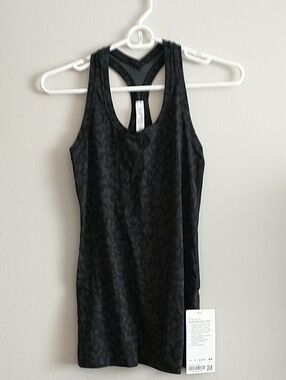 lululemon athletica Black Racerback Mini Dress with Subtle Jacquard